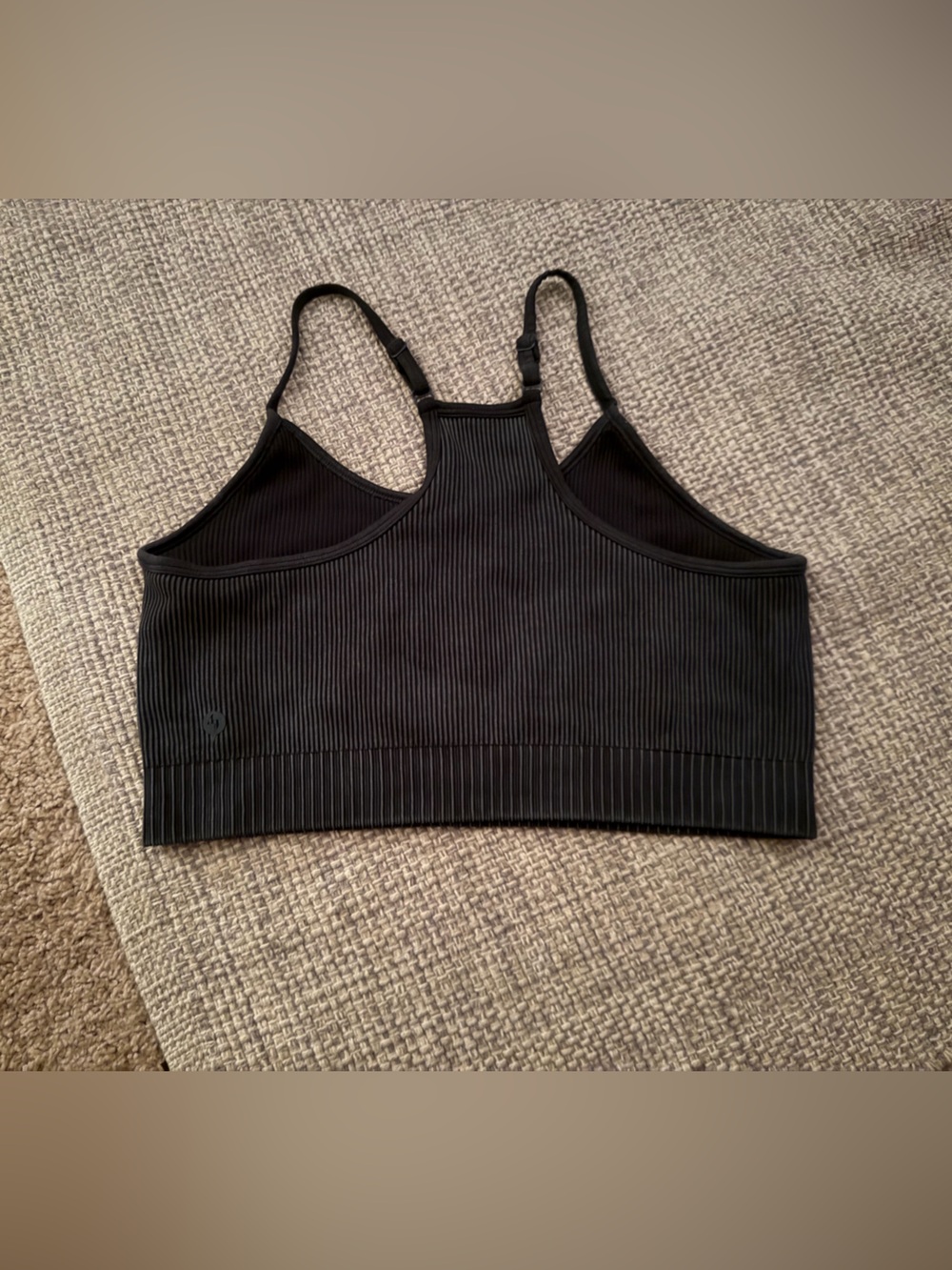 Green Ribbed Racerback Sports Bra - Women - Picture 2 of 2